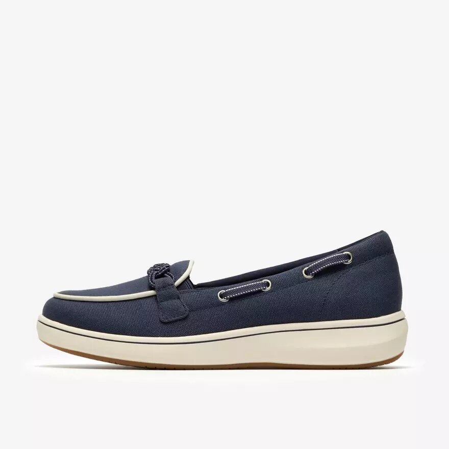 Breezesky Bay Navy Canvas Loafers för damer Breezesky Bay Navy Canvas Loafers för damer