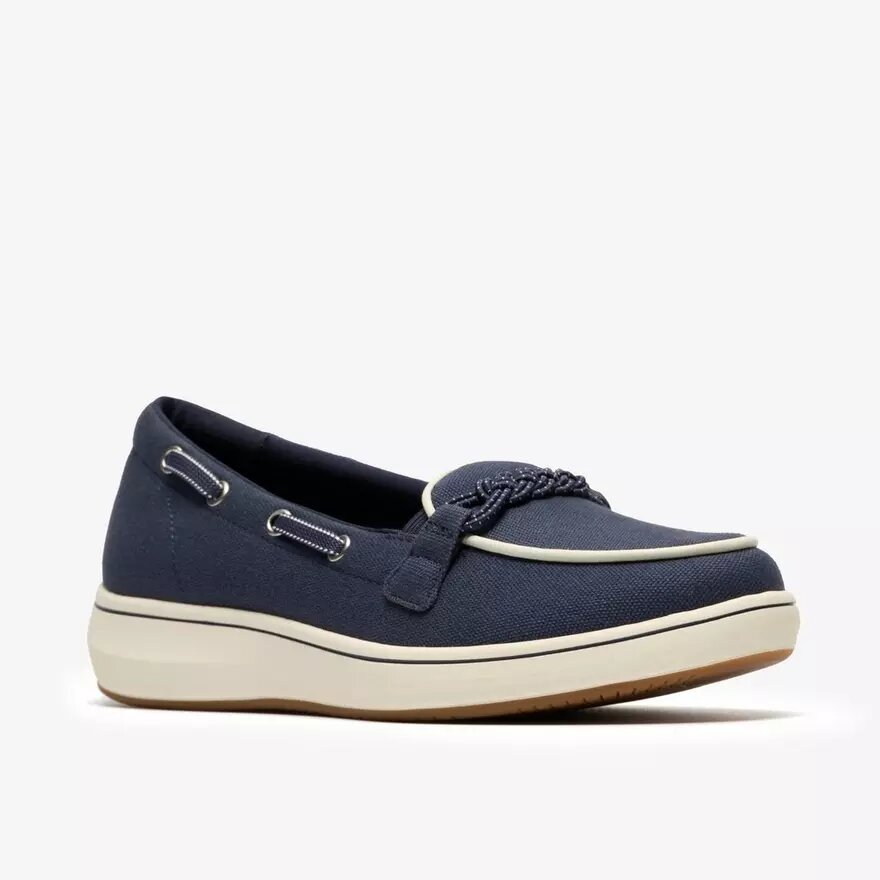 Breezesky Bay Navy Canvas Loafers för damer Breezesky Bay Navy Canvas Loafers för damer