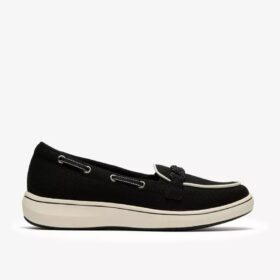 Breezesky Bay svarta canvasloafers för dam