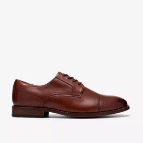 Brogues för herrar i tanfärgat läder, modell Bowburn Cap