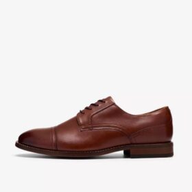 Brogues för herrar i tanfärgat läder, modell Bowburn Cap