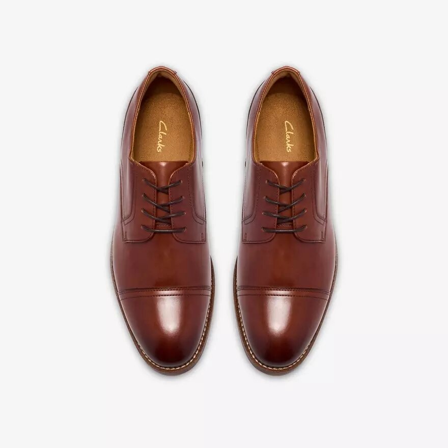 Brogues för herrar i tanfärgat läder, modell Bowburn Cap Brogues för herrar i tanfärgat läder, modell Bowburn Cap