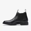 Burchill Up Chelsea boots i svart läder för herr
