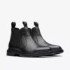 Burchill Up Chelsea boots i svart läder för herr