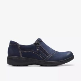 Carleigh Ray Slip-ons i marinblå nubuck för damer