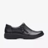 Carleigh Ray – svarta läderslip-ons för dam Carleigh Ray – svarta läderslip-ons för dam