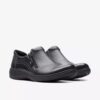 Carleigh Ray – svarta läderslip-ons för dam Carleigh Ray – svarta läderslip-ons för dam