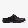 Carleigh Viola – svarta nubuck-träskor & mules för damer Carleigh Viola – svarta nubuck-träskor & mules för damer
