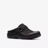 Carleigh Viola – svarta nubuck-träskor & mules för damer Carleigh Viola – svarta nubuck-träskor & mules för damer