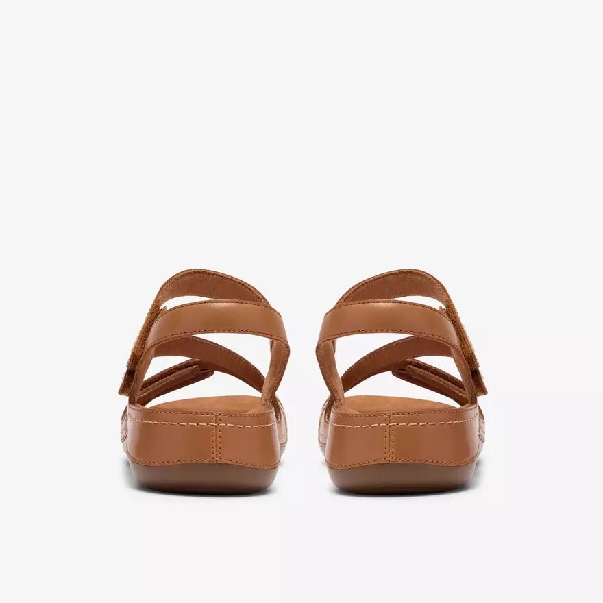 Cecily Mix – beige kombinerad platt sandal för damer Cecily Mix – beige kombinerad platt sandal för damer
