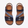 Cecily Mix – platta sandaler för damer i blå kombination Cecily Mix – platta sandaler för damer i blå kombination