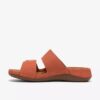 Cecily Platta sandaler för damer i bränd orange Cecily Platta sandaler för damer i bränd orange