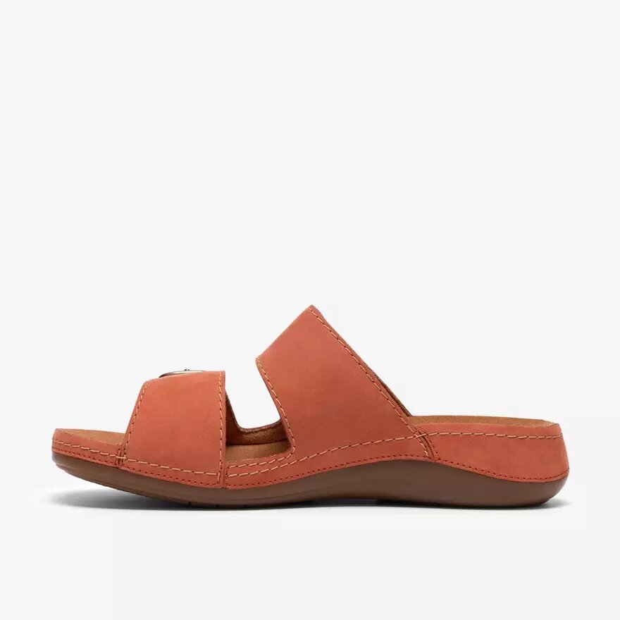 Cecily Platta sandaler för damer i bränd orange Cecily Platta sandaler för damer i bränd orange