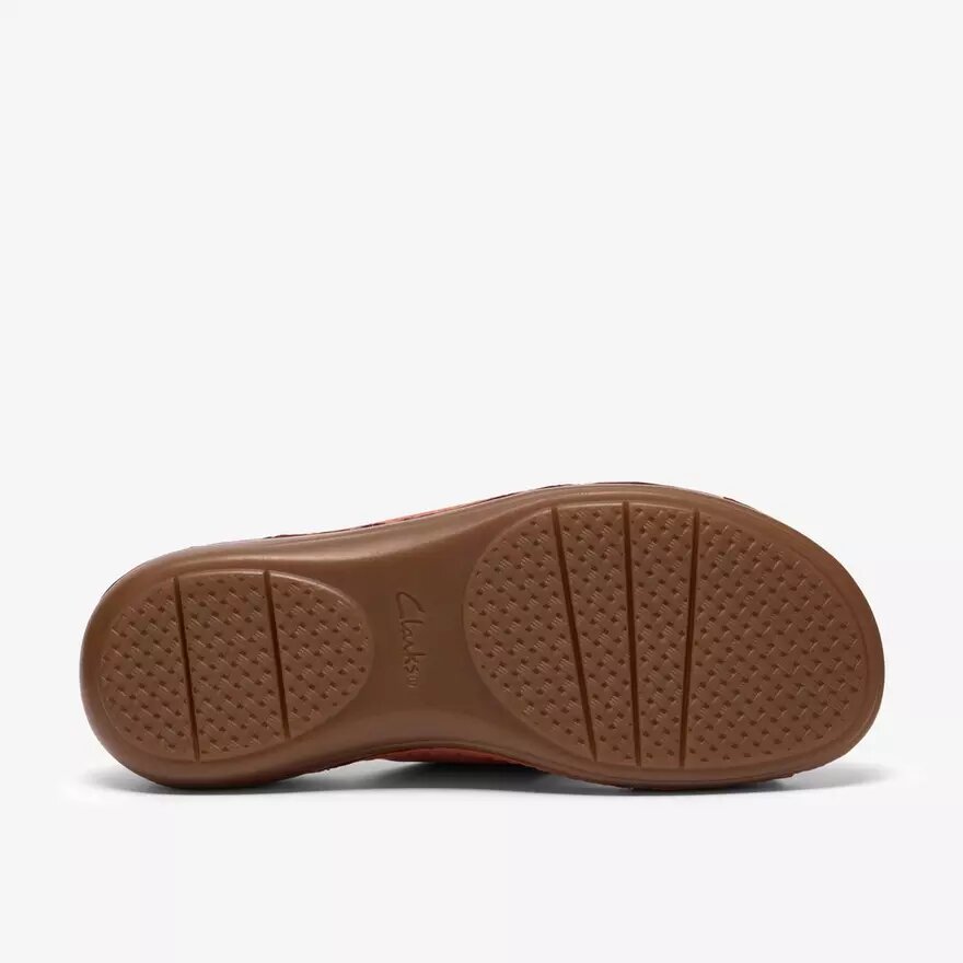 Cecily Platta sandaler för damer i bränd orange Cecily Platta sandaler för damer i bränd orange
