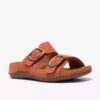 Cecily Platta sandaler för damer i bränd orange Cecily Platta sandaler för damer i bränd orange
