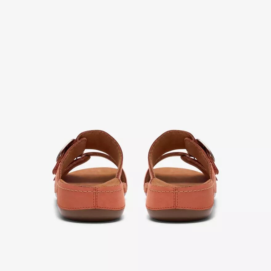 Cecily Platta sandaler för damer i bränd orange Cecily Platta sandaler för damer i bränd orange