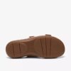 Cecily Step – platta sandaler i beige nubuck för damer