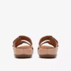 Cecily Step – platta sandaler i beige nubuck för damer