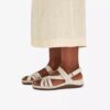 Cecily Strap – rem-sandaler i krämfärgat läder för damer