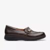 Certina Ease mörkbruna läderslip-ons för dam