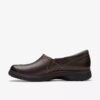 Certina Ease mörkbruna läderslip-ons för dam