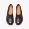 Certina Ease mörkbruna läderslip-ons för dam