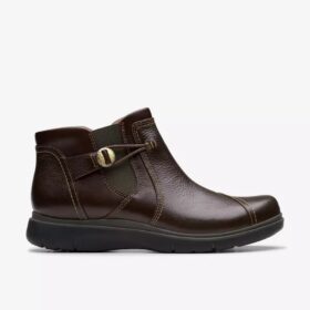 Certina Joy mörkbruna läderankelboots för dam
