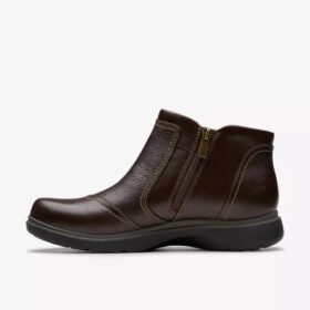 Certina Joy mörkbruna läderankelboots för dam