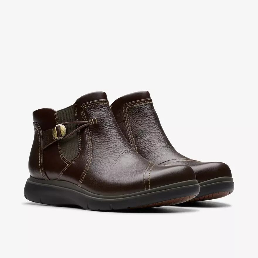 Certina Joy mörkbruna läderankelboots för dam Certina Joy mörkbruna läderankelboots för dam