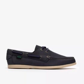 Charmouth Lace båtskor för herr i marinblå nubuck
