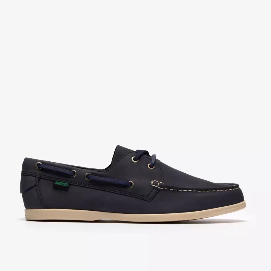 Charmouth Lace båtskor för herr i marinblå nubuck Charmouth Lace båtskor för herr i marinblå nubuck