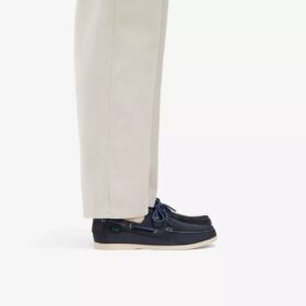 Charmouth Lace båtskor för herr i marinblå nubuck