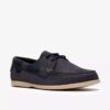 Charmouth Lace båtskor för herr i marinblå nubuck Charmouth Lace båtskor för herr i marinblå nubuck