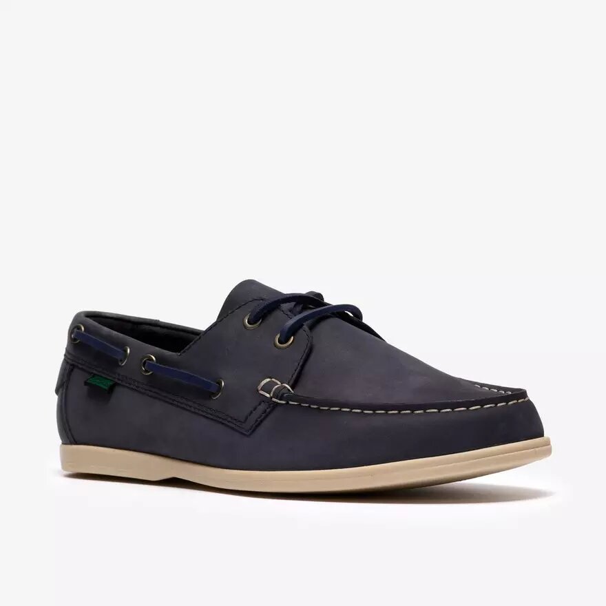 Charmouth Lace båtskor för herr i marinblå nubuck Charmouth Lace båtskor för herr i marinblå nubuck