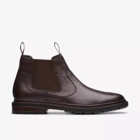Chelsea boots för herr i mörkbrunt läder från Burchill Up