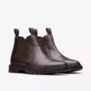 Chelsea boots för herr i mörkbrunt läder från Burchill Up Chelsea boots för herr i mörkbrunt läder från Burchill Up
