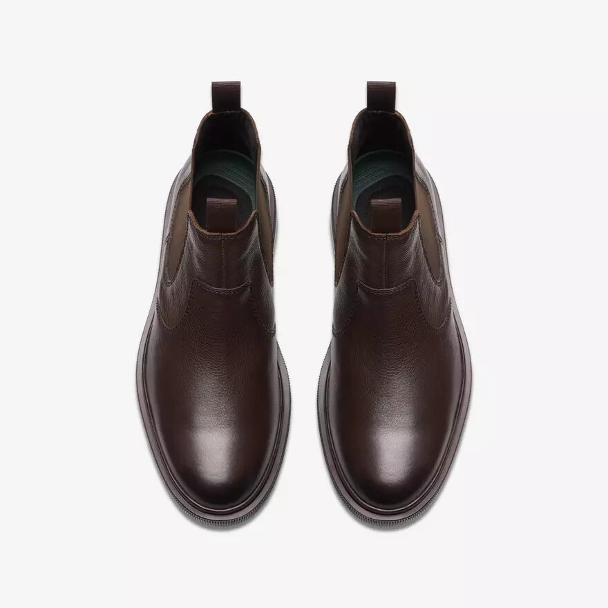 Chelsea boots för herr i mörkbrunt läder från Burchill Up Chelsea boots för herr i mörkbrunt läder från Burchill Up