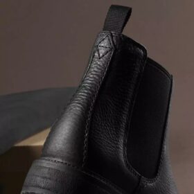 Chelsea boots för herr i svart läder, Clarkdale Easy