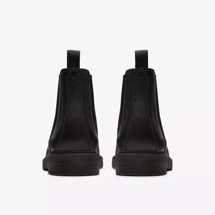 Chelsea boots för herr i svart läder, Clarkdale Easy Chelsea boots för herr i svart läder, Clarkdale Easy