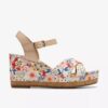 Chicly Floral vita kilklackar för dam Chicly Floral vita kilklackar för dam