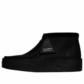 Clarks x Vandy The Pink Skeleton Wallabee V2 läderlack ”Svart” 26163169
