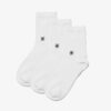 Cloud Steppers 3-pack Crew. Vita strumpor Cloud Steppers 3-pack Crew. Vita strumpor