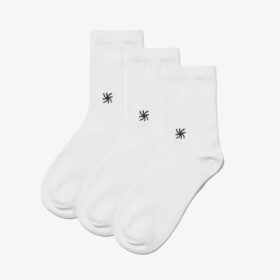 Cloud Steppers 3-pack Crew. Vita strumpor