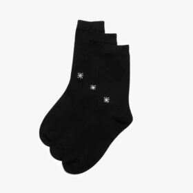 Cloud Steppers 3-pack svarta strumpor