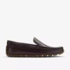 Corsley Plain mörkbruna läderLoafers för herr
