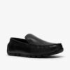 Corsley Plain – svarta läders Loafers för herr
