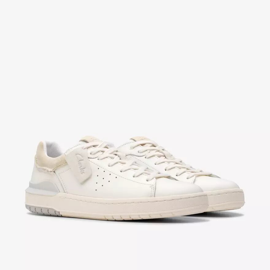 Courtlite2 Run vita lädersneakers för herr Courtlite2 Run vita lädersneakers för herr