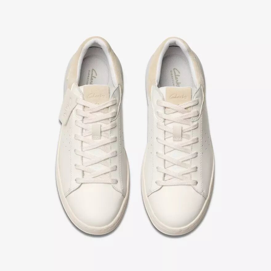 Courtlite2 Run vita lädersneakers för herr Courtlite2 Run vita lädersneakers för herr