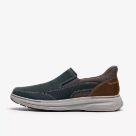 Craftwell Step Slip-on för herrar i marinblått läder