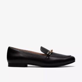 Damloafer Tamna Iris i svart läder